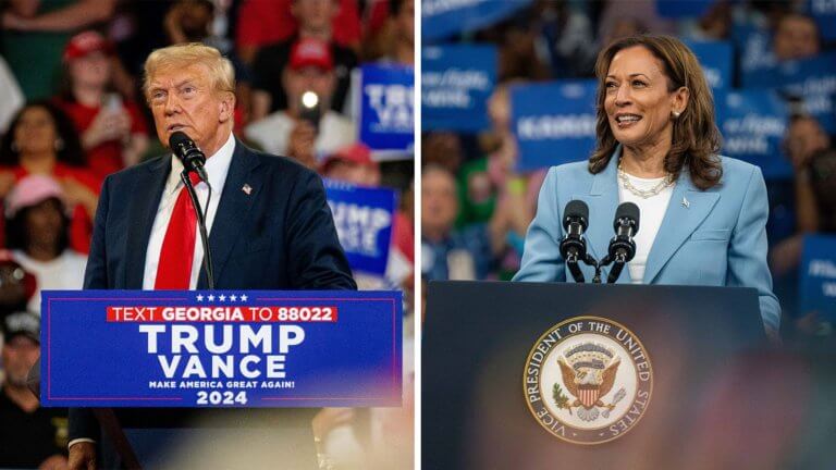 總統大選投票前夕 哈里斯與川普努力催票