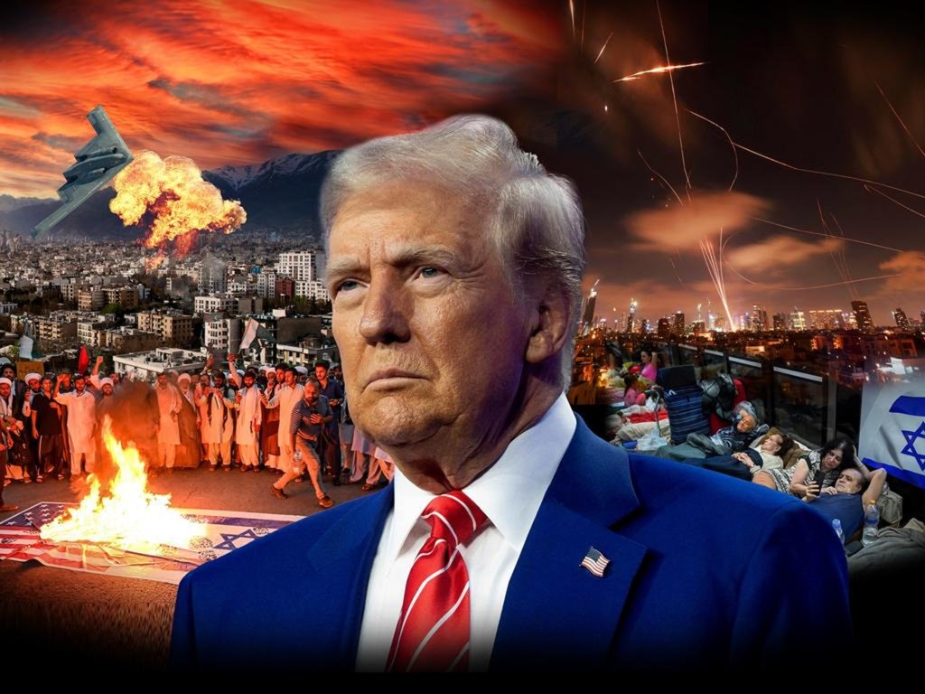 美國轟炸伊朗納坦茲核設施後煙霧彌漫的現場