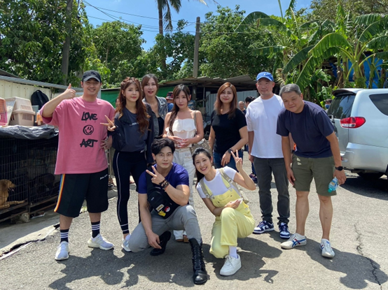 韓雨潔與唐子元領軍藝人KOL參與台南狗園公益送糧活動