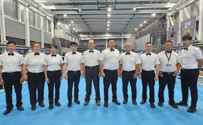 拳擊選手於臺北城市盃國際拳擊邀請賽擂台上比賽