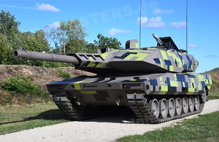 Rheinmetall 軍事設備展示，象徵其防務產業擴張