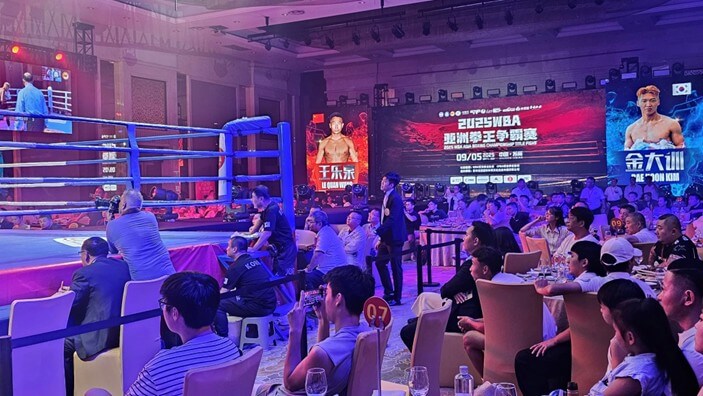 郭枝來代表台灣出席2025 WBA亞洲拳王爭霸賽於蘇州登場