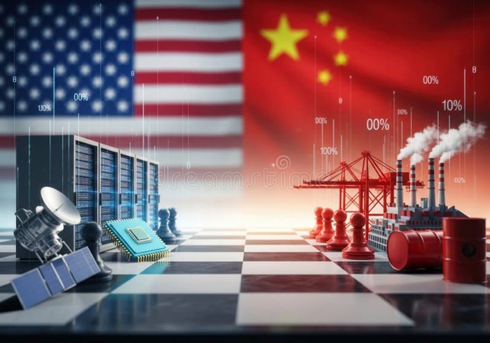 美國總統川普宣布對中國商品加徵100%關稅，引爆全球股市動盪