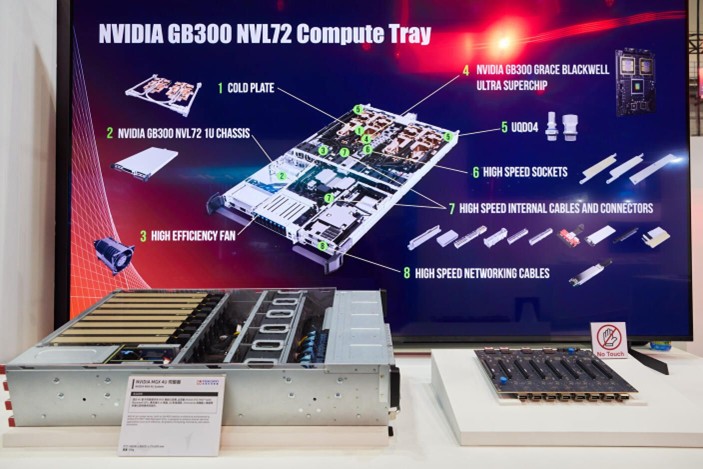 鴻海科技日2025 AI工廠與NVIDIA合作展示 鴻海科技日2025(HHTD25)現場,NVIDIA、OpenAI 與鴻海共同展示 AI 工廠與超級運算技術