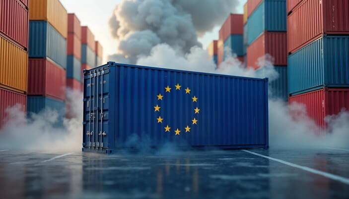 EU CBAM 2026 carbon border adjustment mechanism covering steel and aluminum products