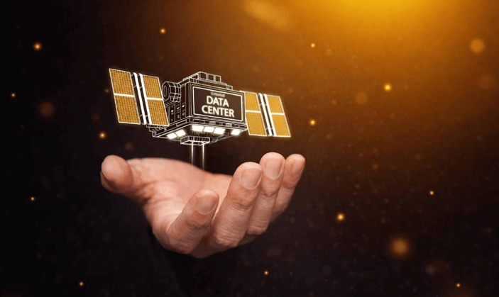 SpaceX火箭與Starlink衛星象徵太空AI算力基礎設施布局