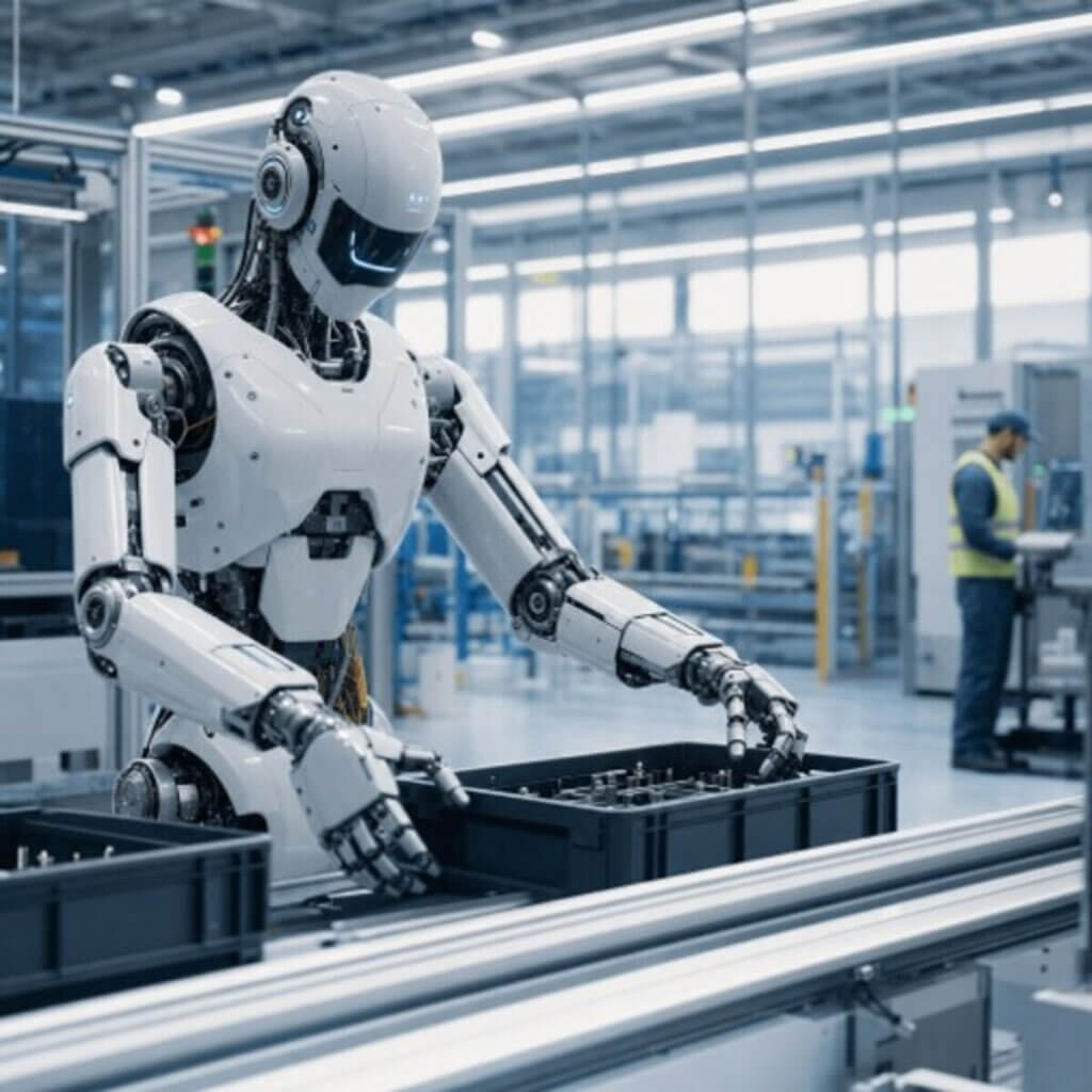 AI人形機器人走進智慧製造與未來科技應用場景