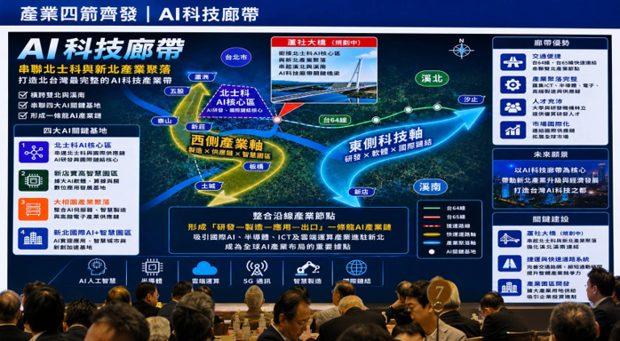 三三會2026年8月例會李四川談雙北城市布局、李祖聖分享生成式AI與人形機器人發展