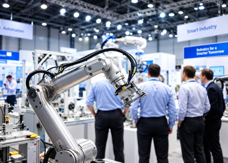 新漢RoboWIZ AI機器人開放平台展示人形、雙臂與四足機器人應用