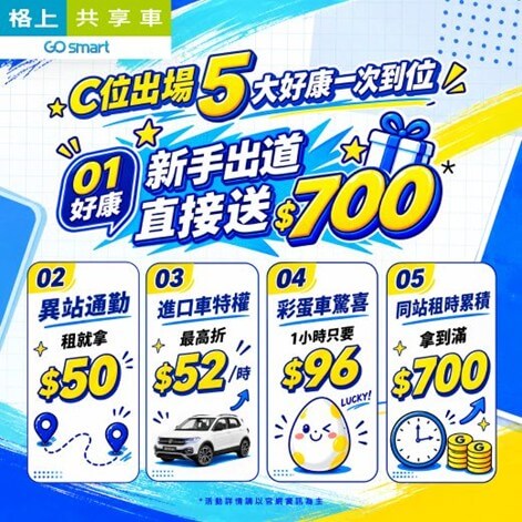 格上租車響應交通安全月，完成安全駕駛承諾書享租車優惠