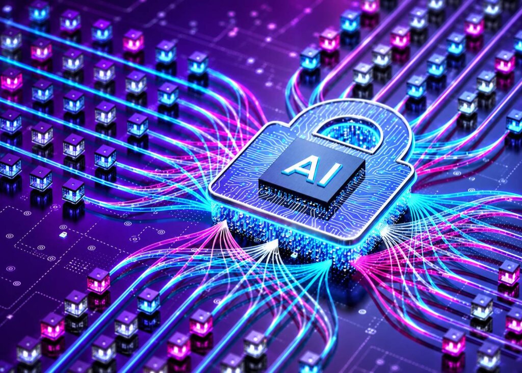 AI網路攻擊與亞太詐騙風險示意圖