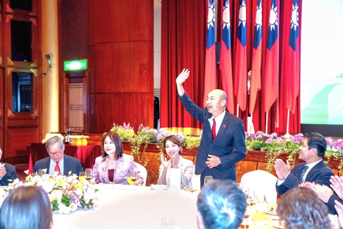 韓國瑜在台北圓山大飯店舉行的115年僑務委員會議院長晚宴致詞